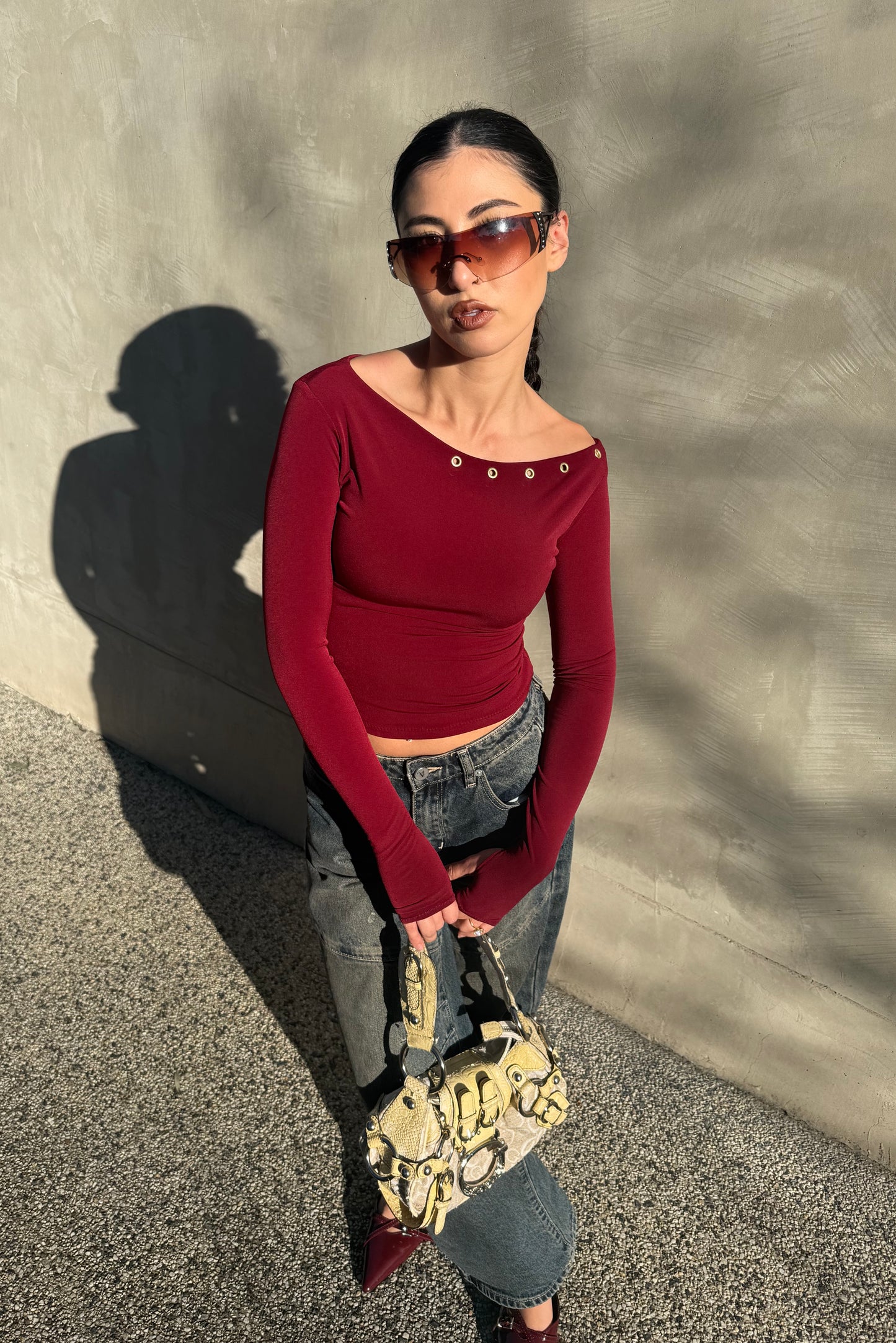 Wine Eileen Long Sleeve