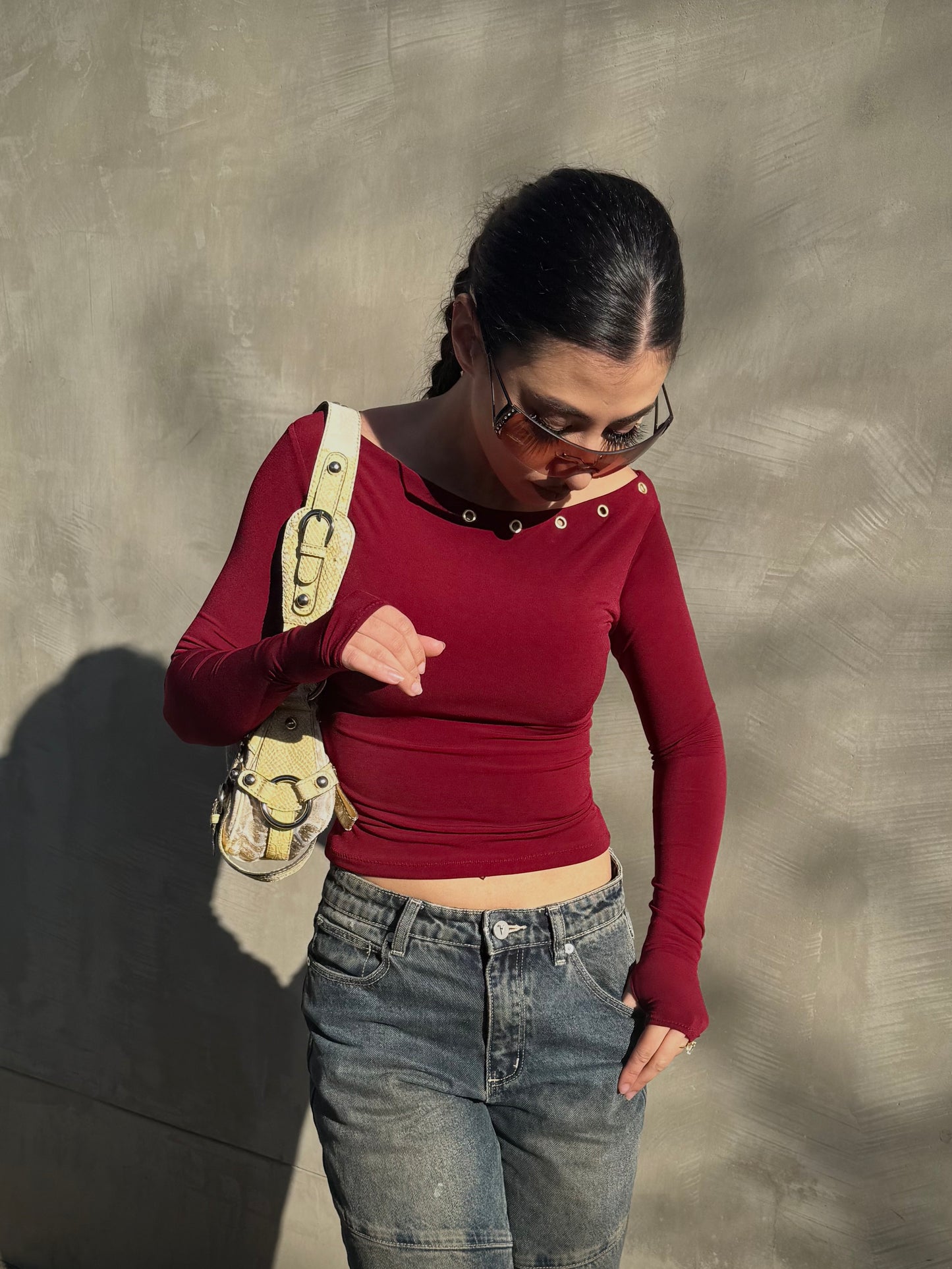 Wine Eileen Long Sleeve
