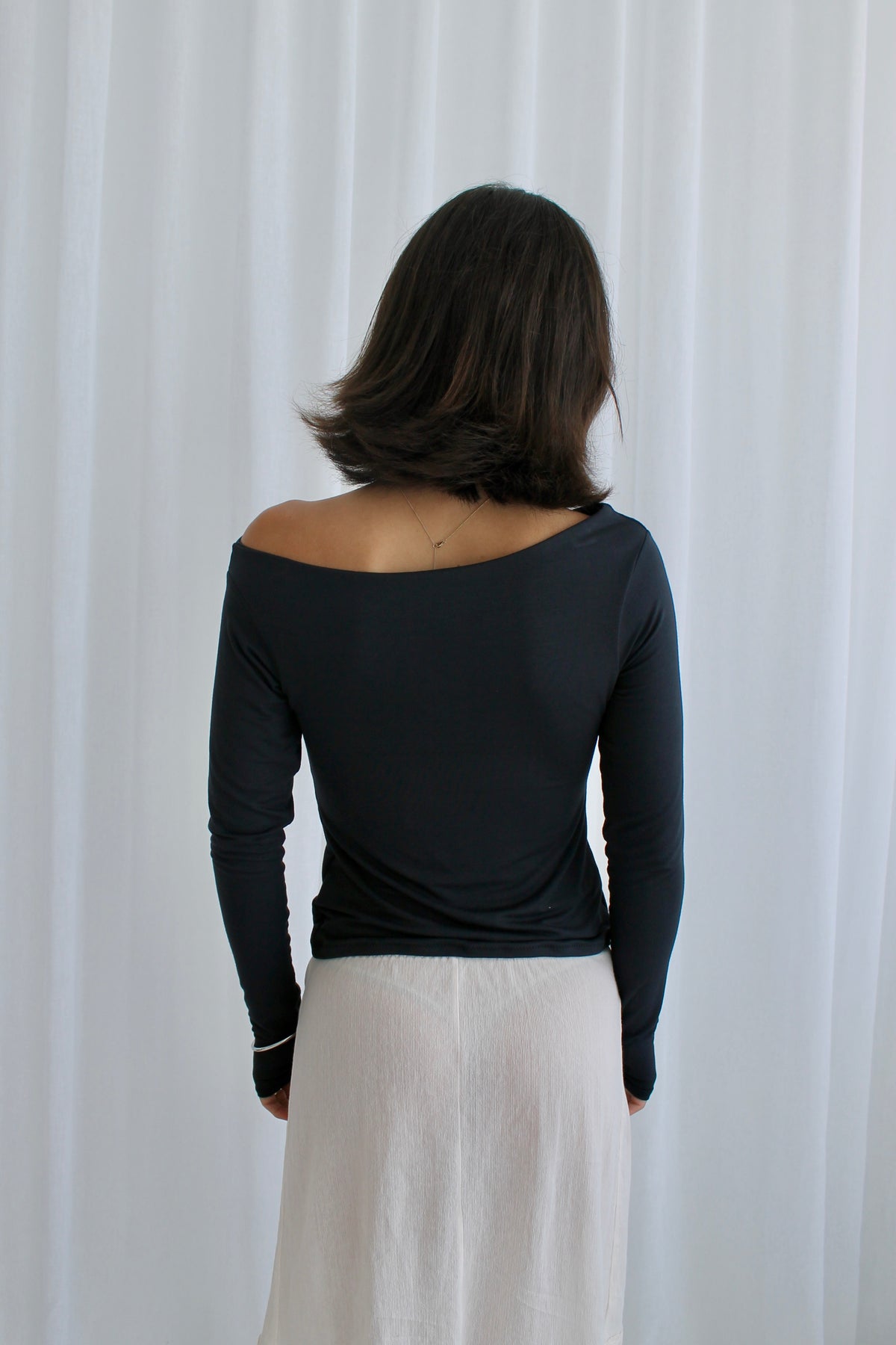 Bamboo Long Sleeve in Charcoal