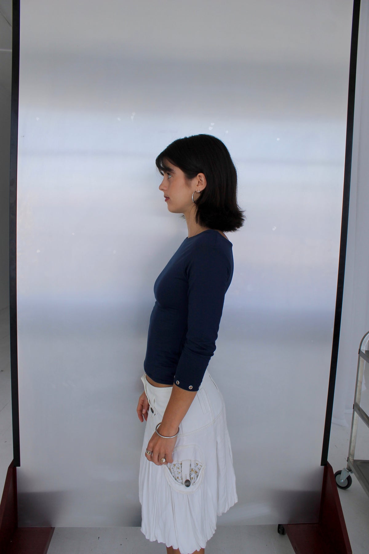Bamboo Navy 3/4 Sleeve