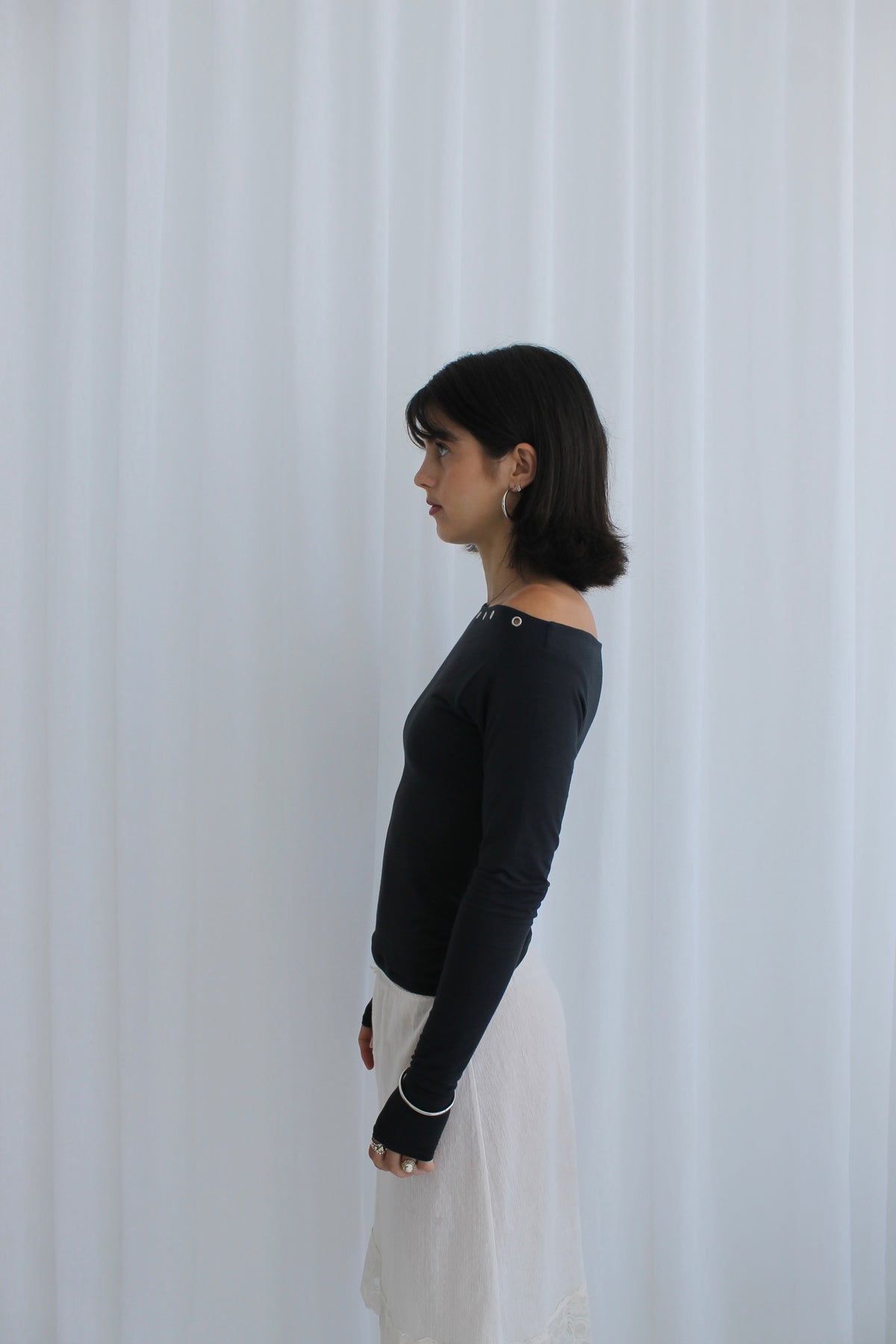 Bamboo Long Sleeve in Charcoal
