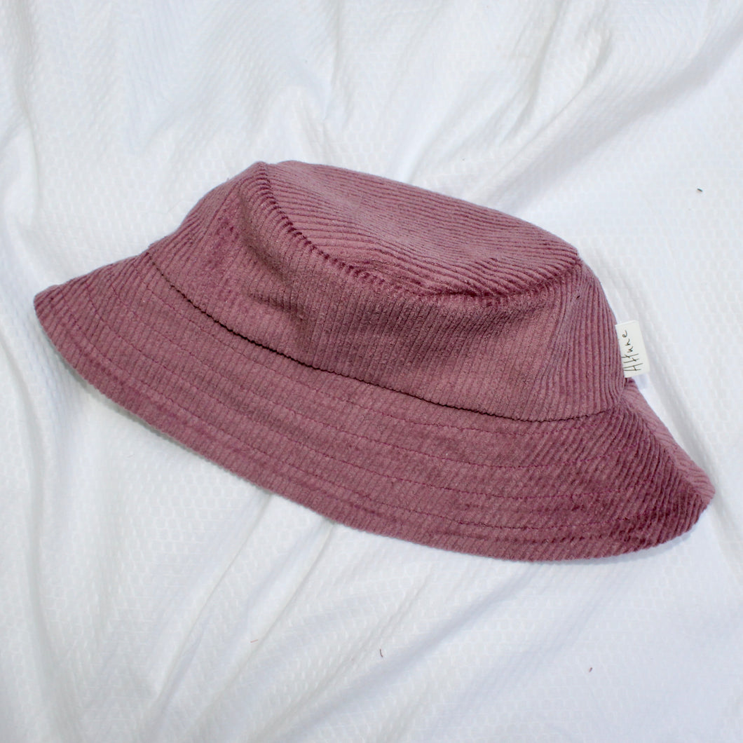 Mauve Cord Bucket Hat